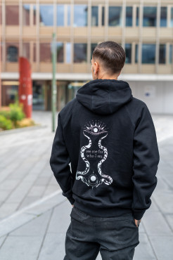 Janina Lorey Hoodie Herren Black